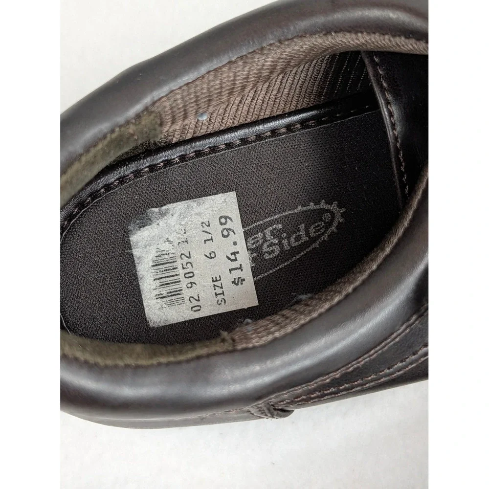 Lower East Side Womens 6.5 Brown Platform Oxford Shoes Y2K Chunky Wedge Lug
